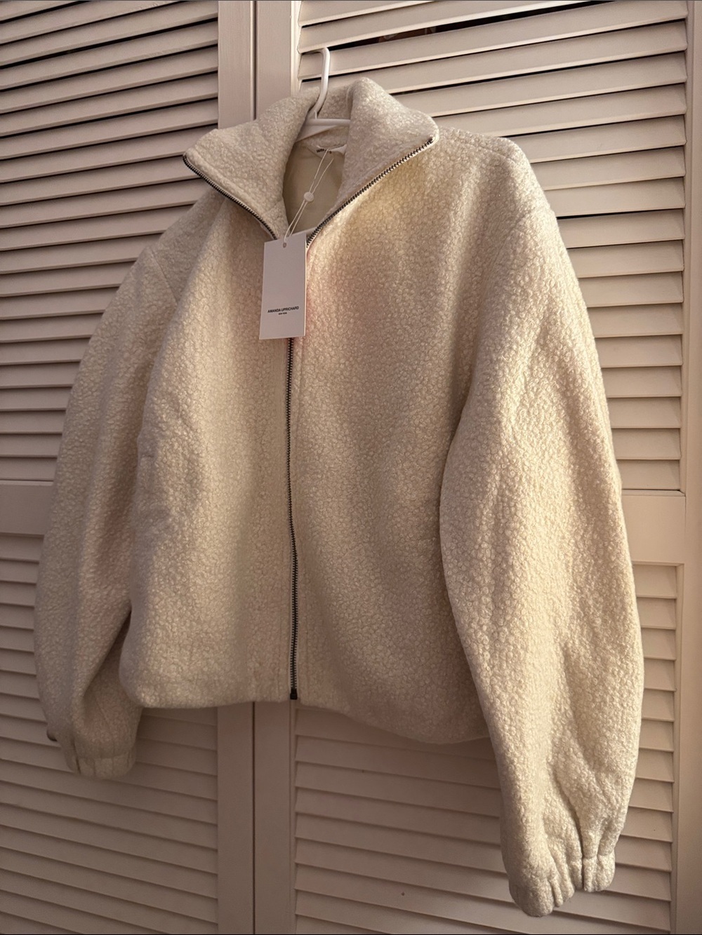 Amanda Uprichard Como Bomber Jacket NWT Size XS Oversized - Picture 7 of 8